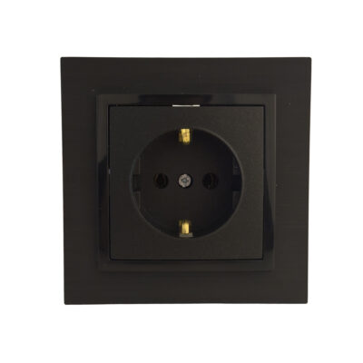 PRIZA CU CP 16A PROTECTIE COPIL NEAGRA TITAN